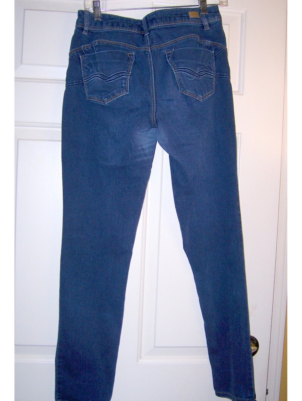 Miss Poured In Blue Skinny Jeans 6 Med Wash Stretch Cotton